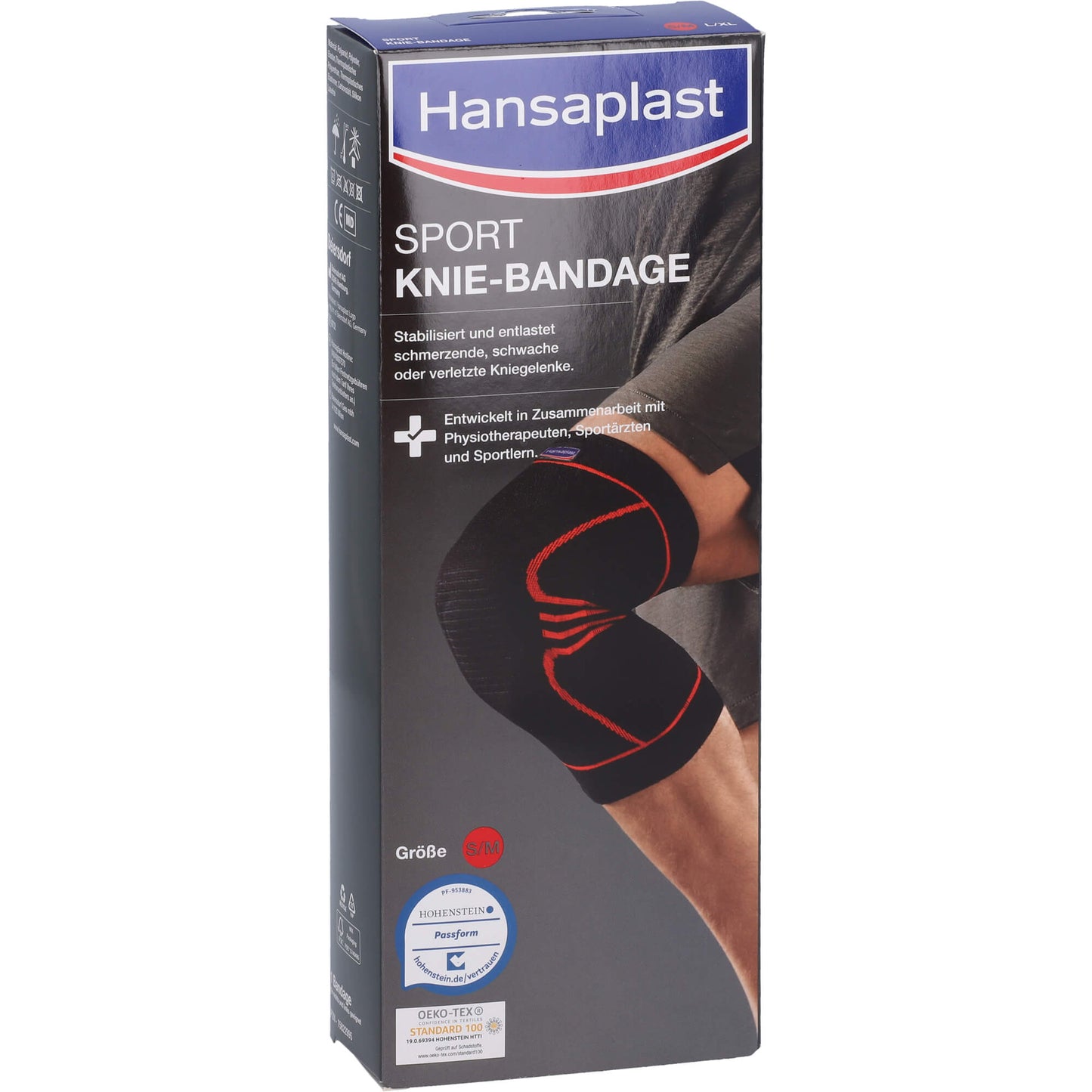 HANSAPLAST Sport Knie-Bandage Gr.M 1 St