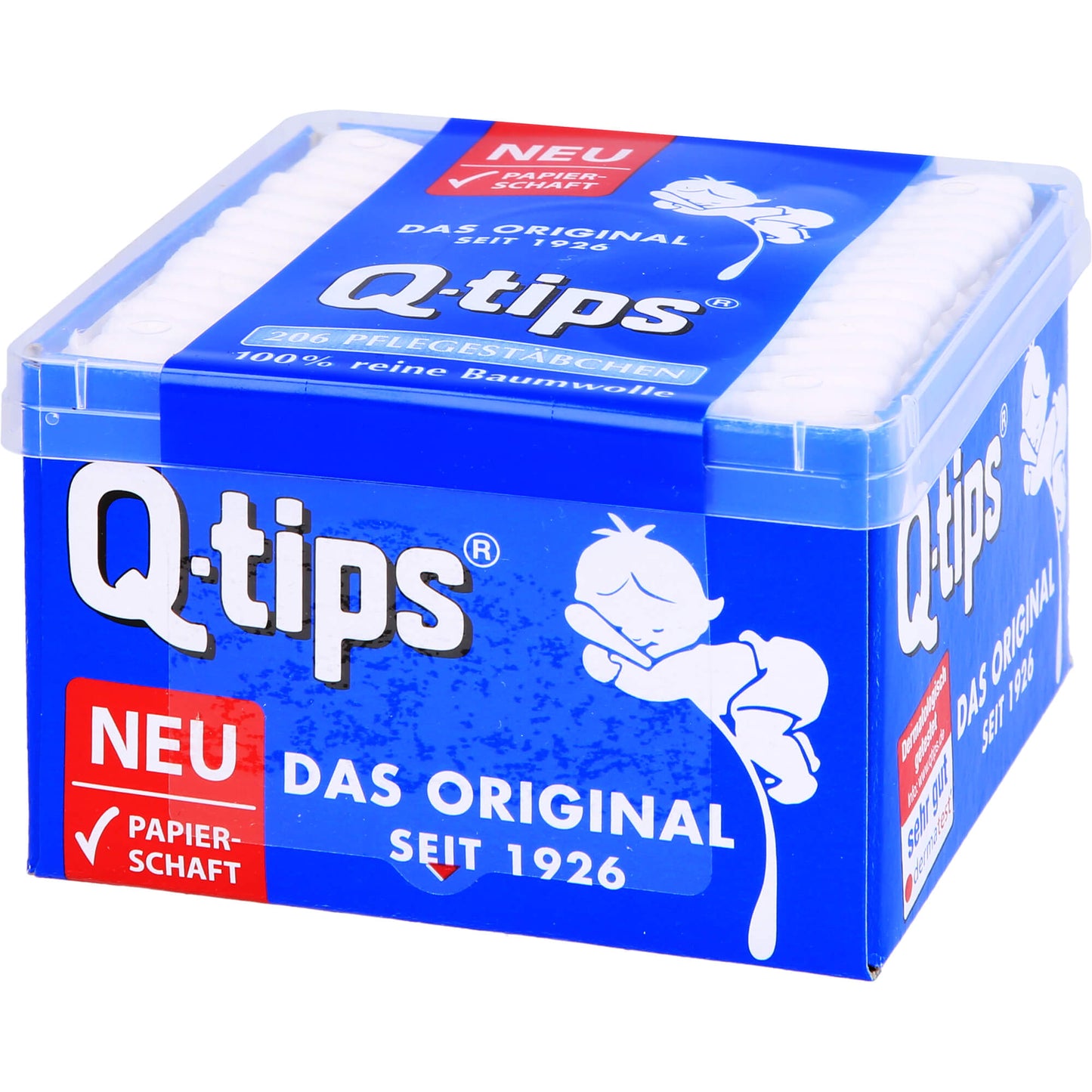 Q-TIPS Pflegestäbchen mit Papierschaft 206 St