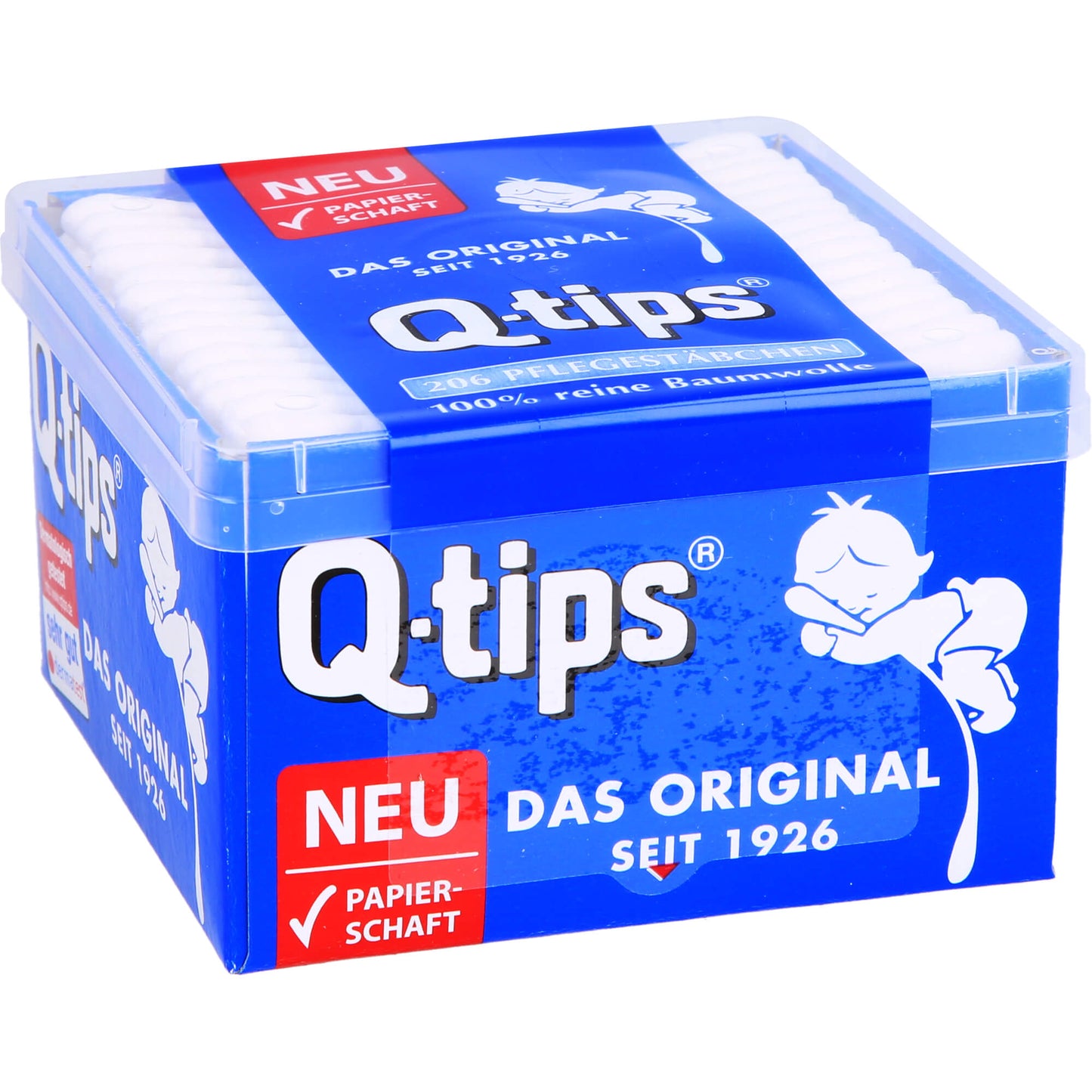 Q-TIPS Pflegestäbchen mit Papierschaft 206 St