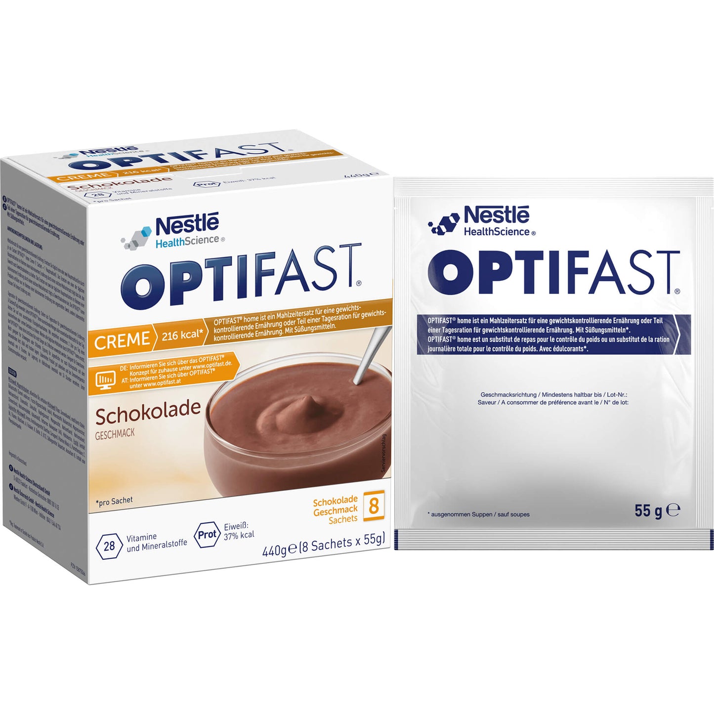 OPTIFAST Creme Schokolade Pulver 8X55 g