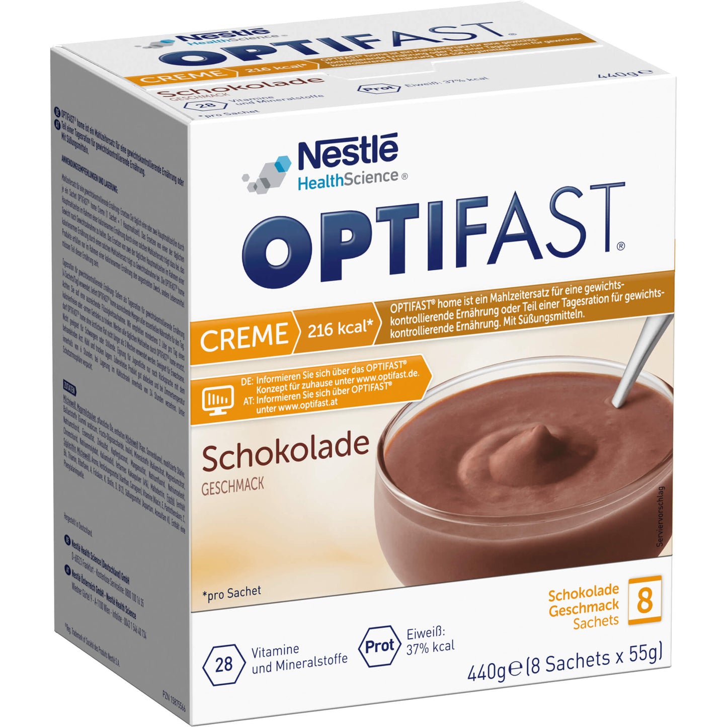 OPTIFAST Creme Schokolade Pulver 8X55 g