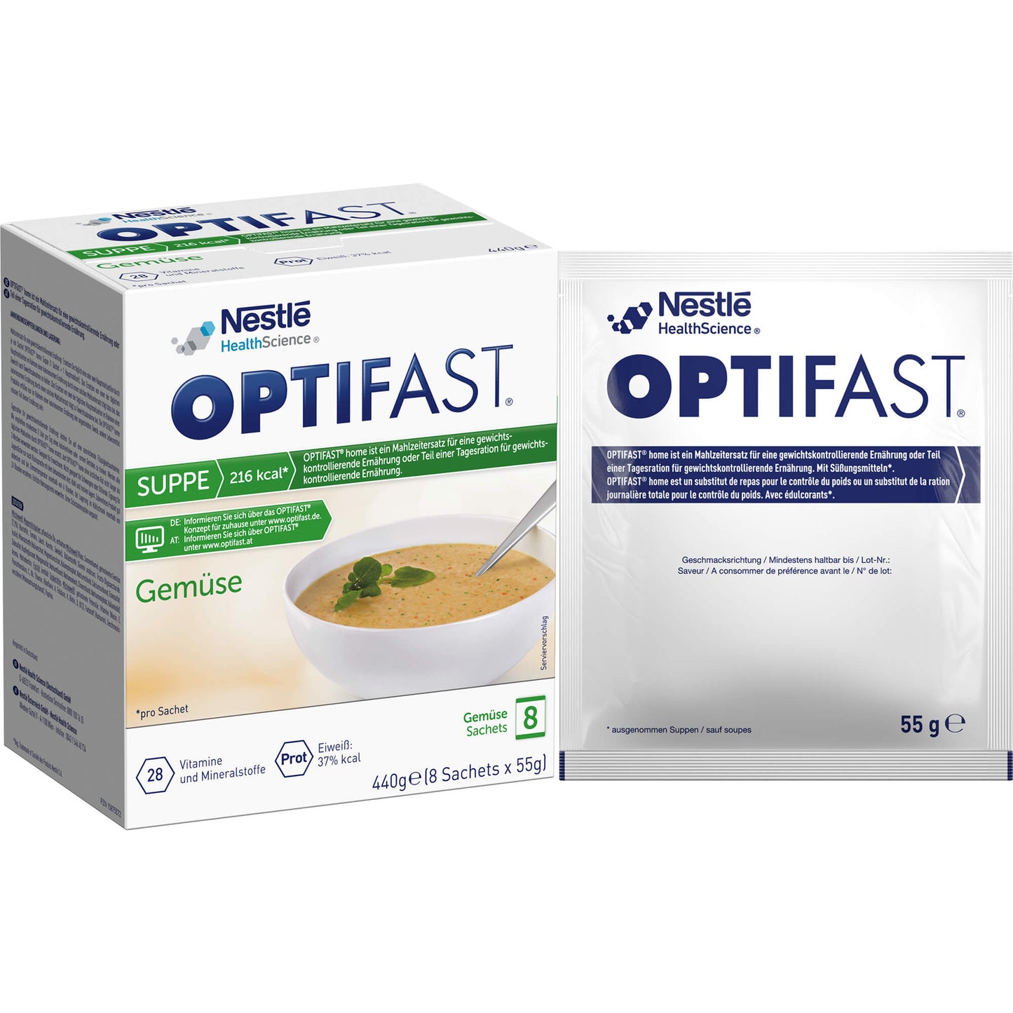 OPTIFAST Suppe Gemüse Pulver 8X55 g