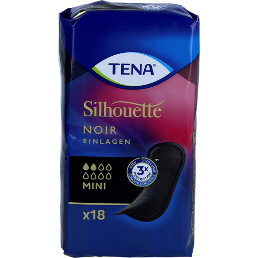 TENA SILHOUETTE Inkontinenz Einlagen mini noir 18 St