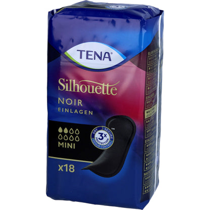 TENA SILHOUETTE Inkontinenz Einlagen mini noir 18 St