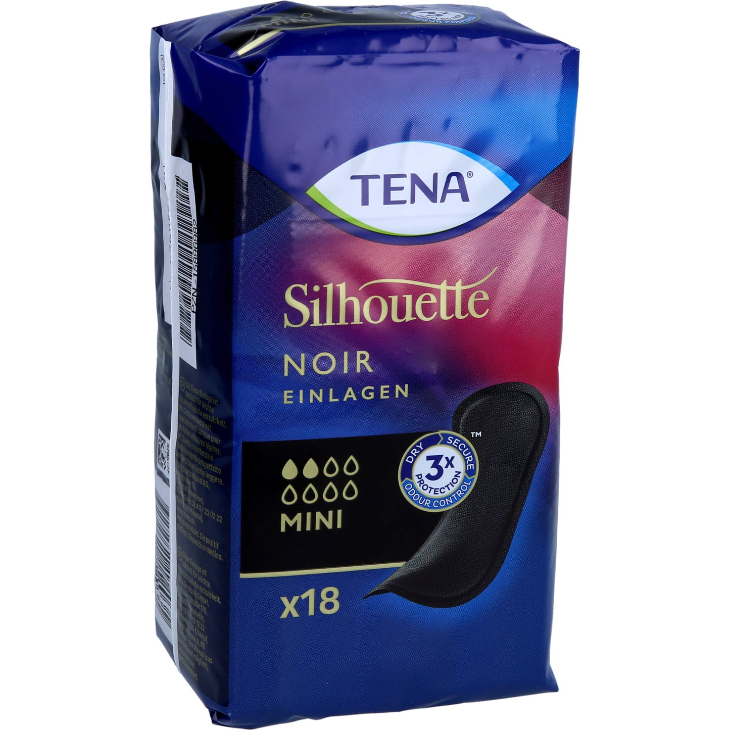 TENA SILHOUETTE Inkontinenz Einlagen mini noir 18 St
