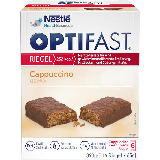 OPTIFAST Riegel Cappuccino 6X65 g