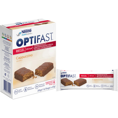 OPTIFAST Riegel Cappuccino 6X65 g