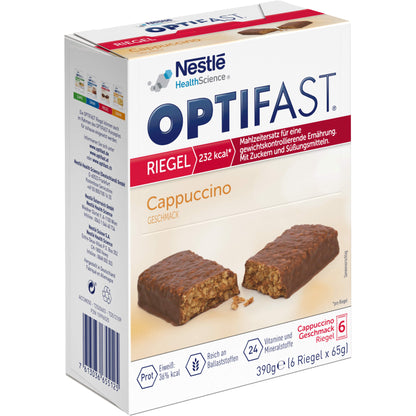 OPTIFAST Riegel Cappuccino 6X65 g