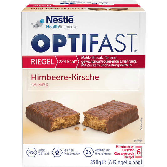 OPTIFAST Riegel Himbeere-Kirsche 6X65 g