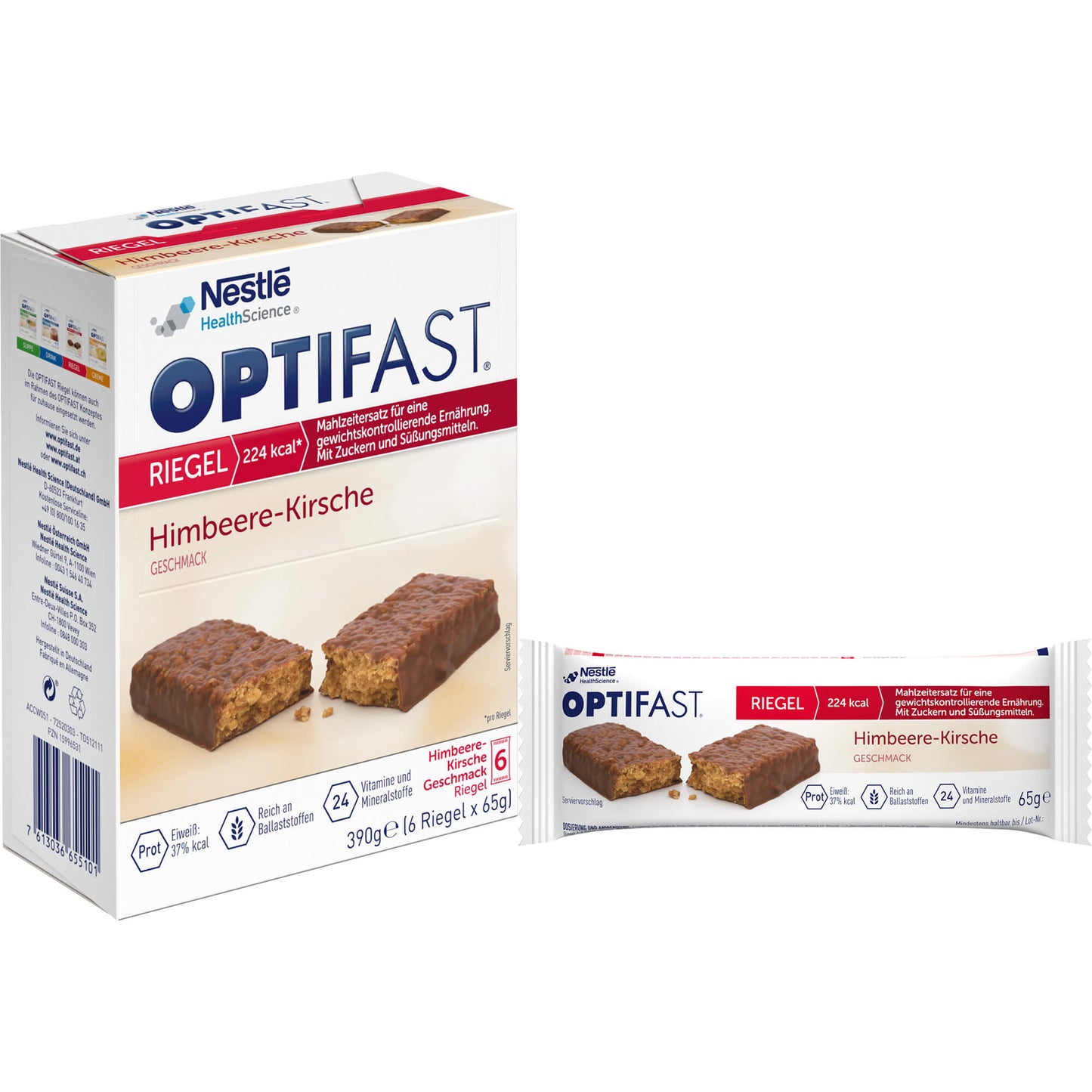 OPTIFAST Riegel Himbeere-Kirsche 6X65 g