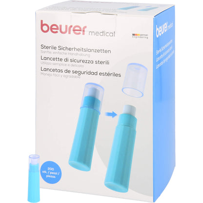 BEURER Sicherheitslanzetten steril 28 G 2,2 mm 200 St