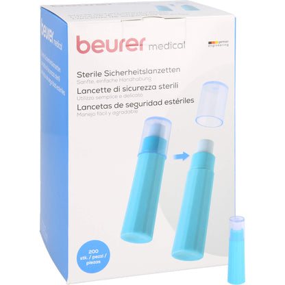 BEURER Sicherheitslanzetten steril 28 G 2,2 mm 200 St