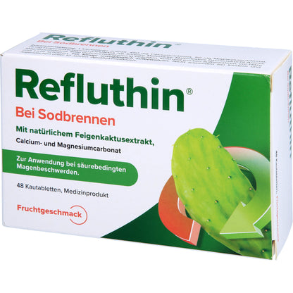 REFLUTHIN bei Sodbrennen Kautabletten Frucht 48 St