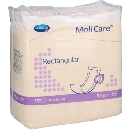 MOLICARE rectangular 4 Tropfen 20x60 cm 50 St