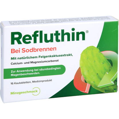 REFLUTHIN bei Sodbrennen Kautabletten Minze 16 St