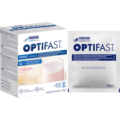OPTIFAST Drink Erdbeere Pulver 8X55 g