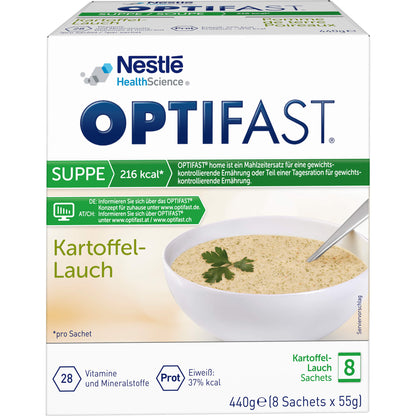 OPTIFAST Suppe Kartoffel-Lauch Pulver 8X55 g