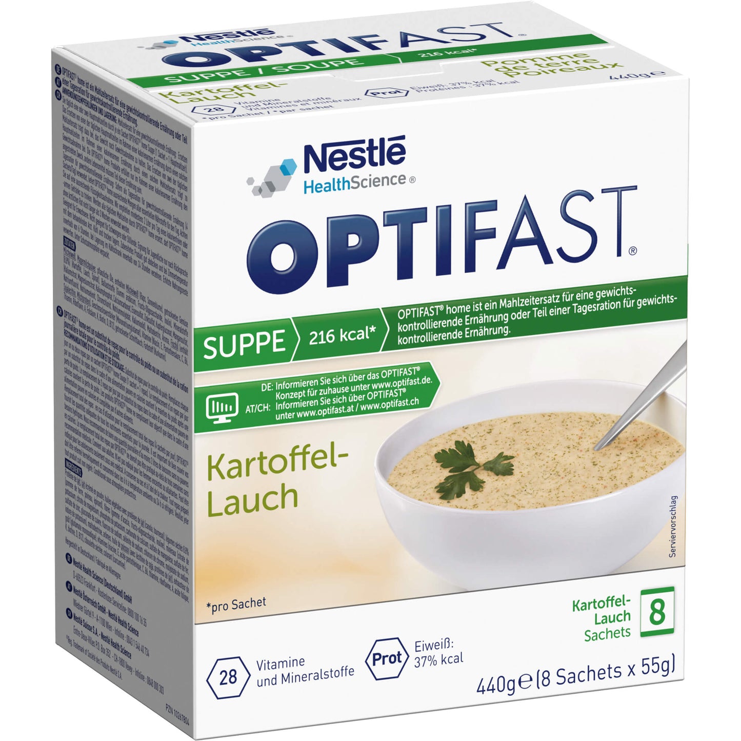 OPTIFAST Suppe Kartoffel-Lauch Pulver 8X55 g
