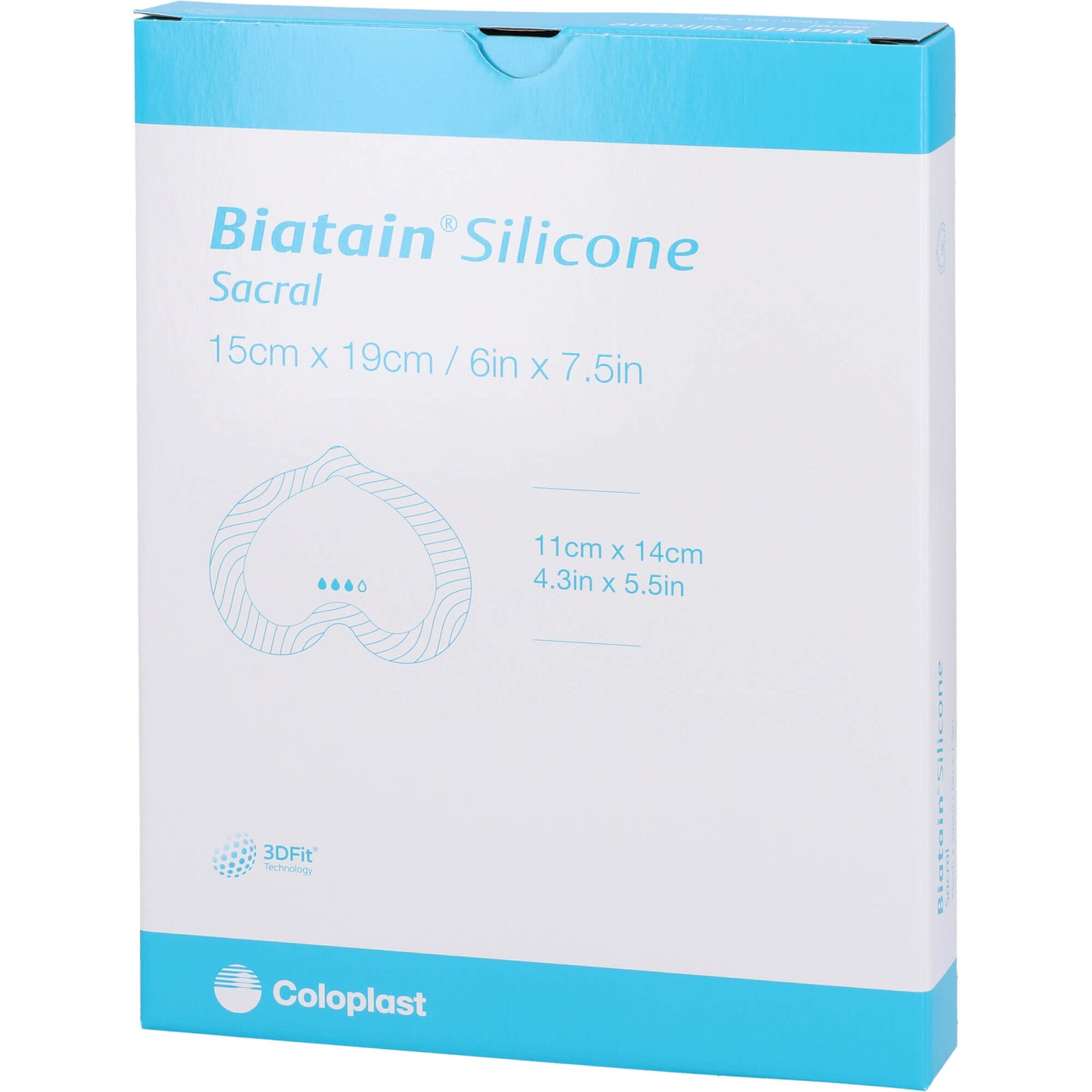 BIATAIN Silicone Schaumverb.Sakrum klein 15x19 cm 5 St