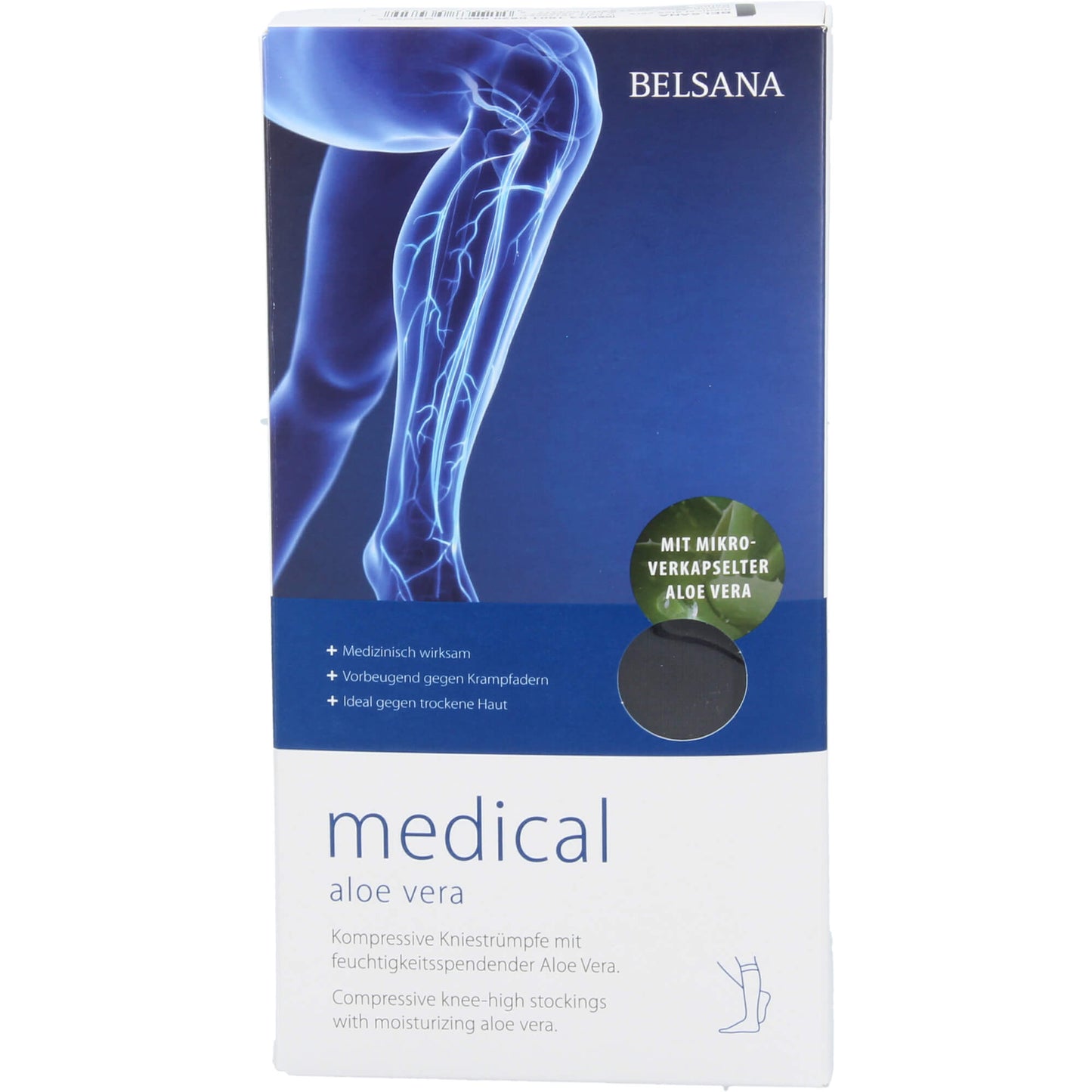 BELSANA med aloe AD Gr.M Gr.42-44 schwarz 2 St