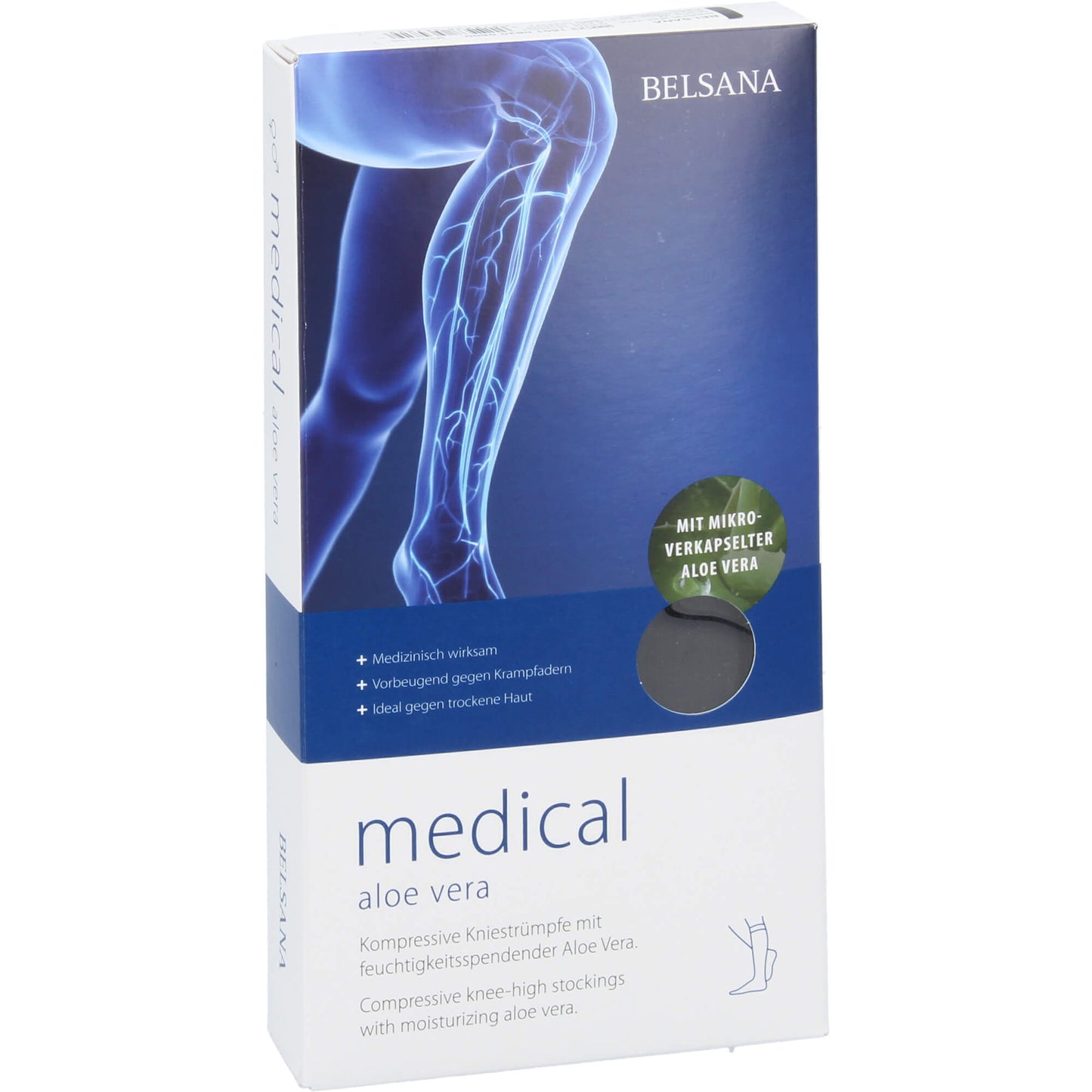 BELSANA med aloe AD Gr.M Gr.42-44 schwarz 2 St