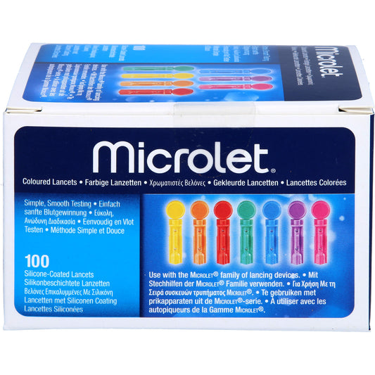 MICROLET Lanzetten farbig 100 St