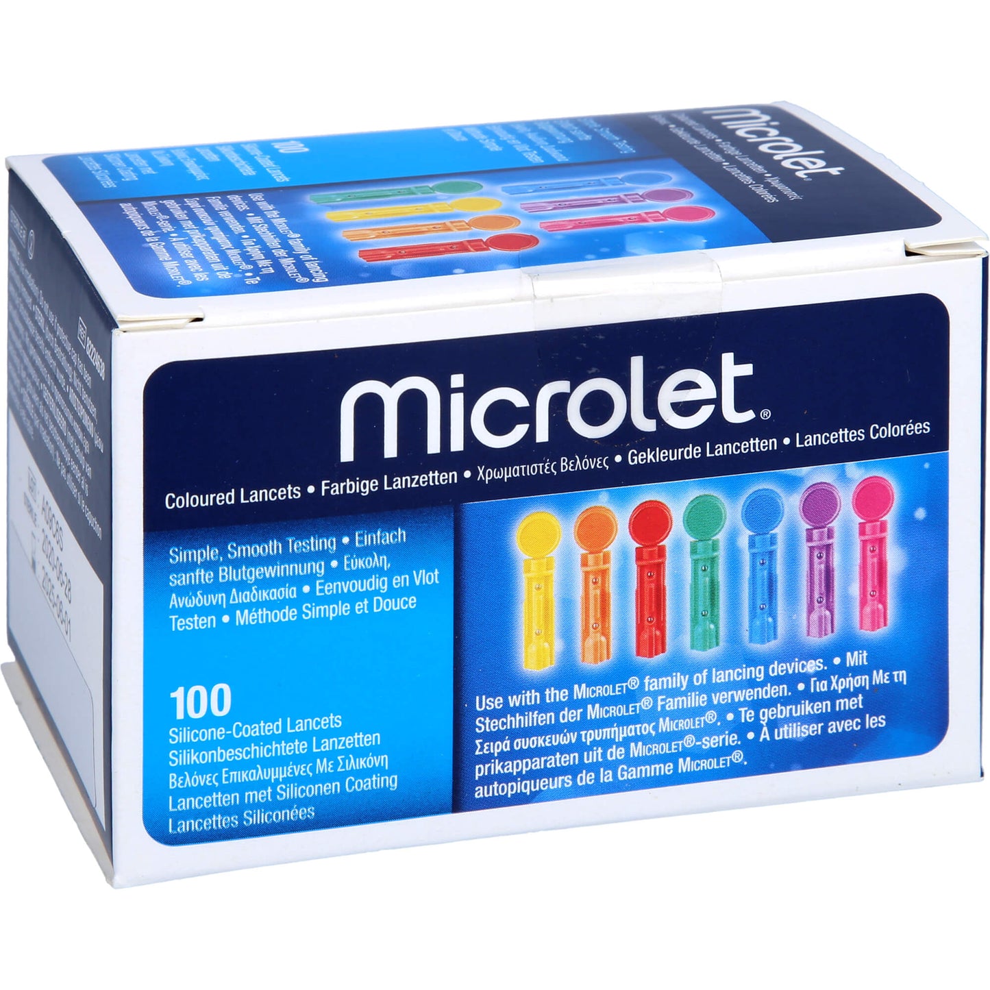 MICROLET Lanzetten farbig 100 St