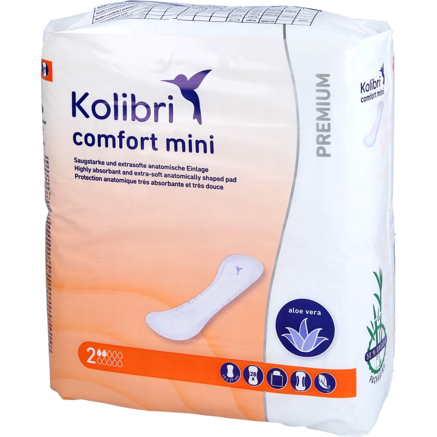 KOLIBRI comfort premium Einlagen mini 28 St