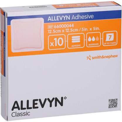 ALLEVYN Adhesive 12,5x12,5 cm haftende Wundauflage 10 St
