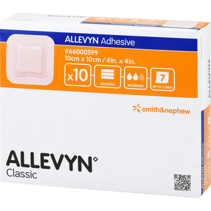 ALLEVYN Adhesive 10x10 cm haftende Wundauflage 10 St