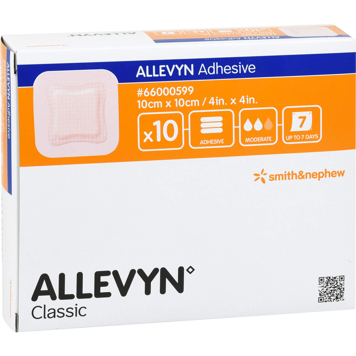 ALLEVYN Adhesive 10x10 cm haftende Wundauflage 10 St