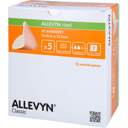 ALLEVYN Heel Schaumstoff Fersenverb.10,5x13,5 cm 5 St