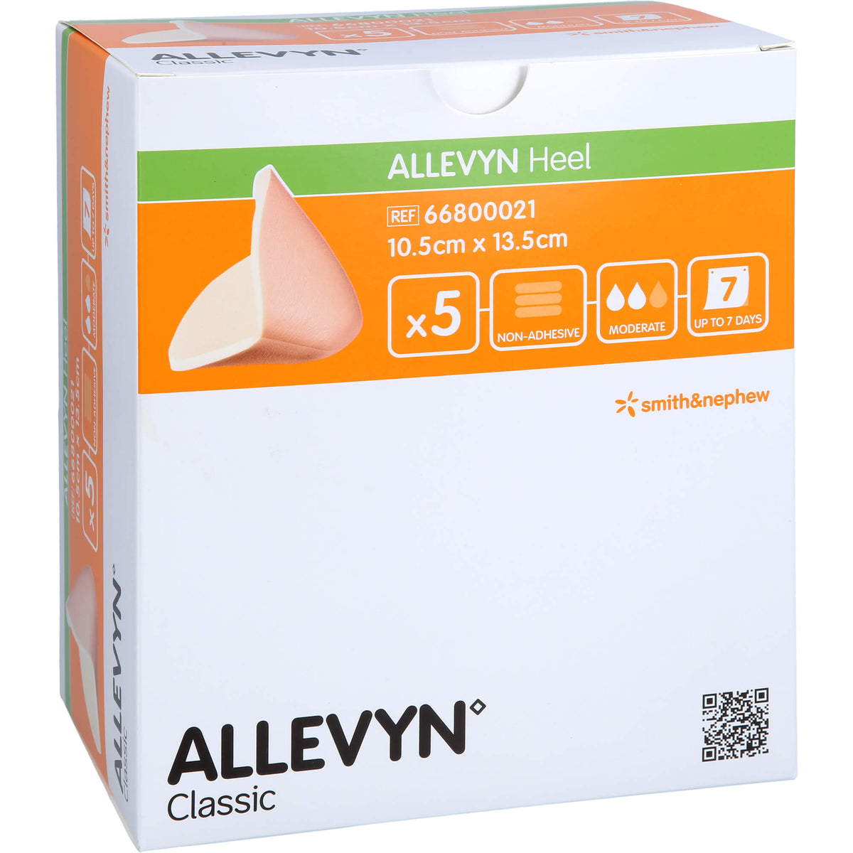 ALLEVYN Heel Schaumstoff Fersenverb.10,5x13,5 cm 5 St