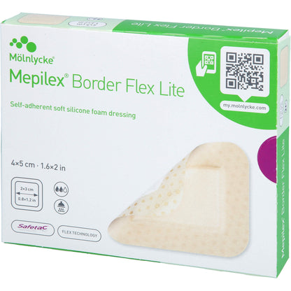 MEPILEX Border Flex Lite Schaumverband 4x5 cm 10 St