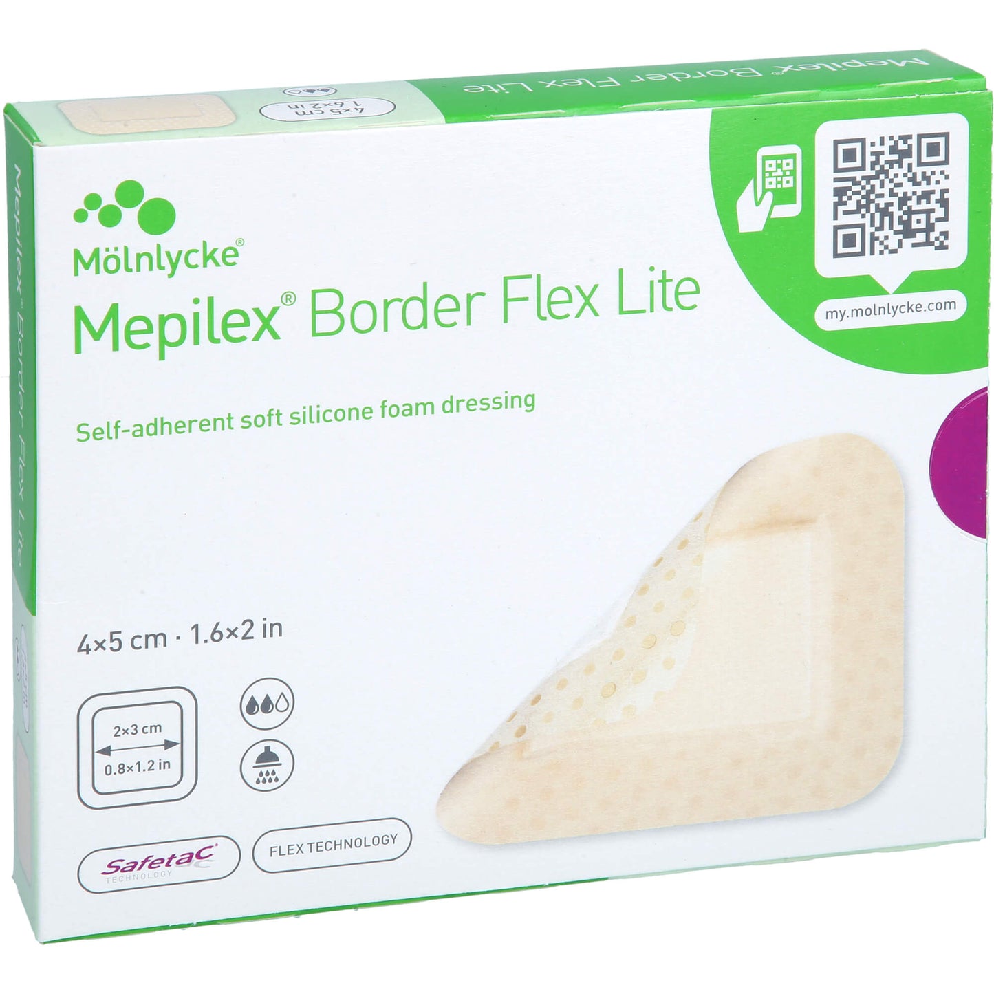 MEPILEX Border Flex Lite Schaumverband 4x5 cm 10 St