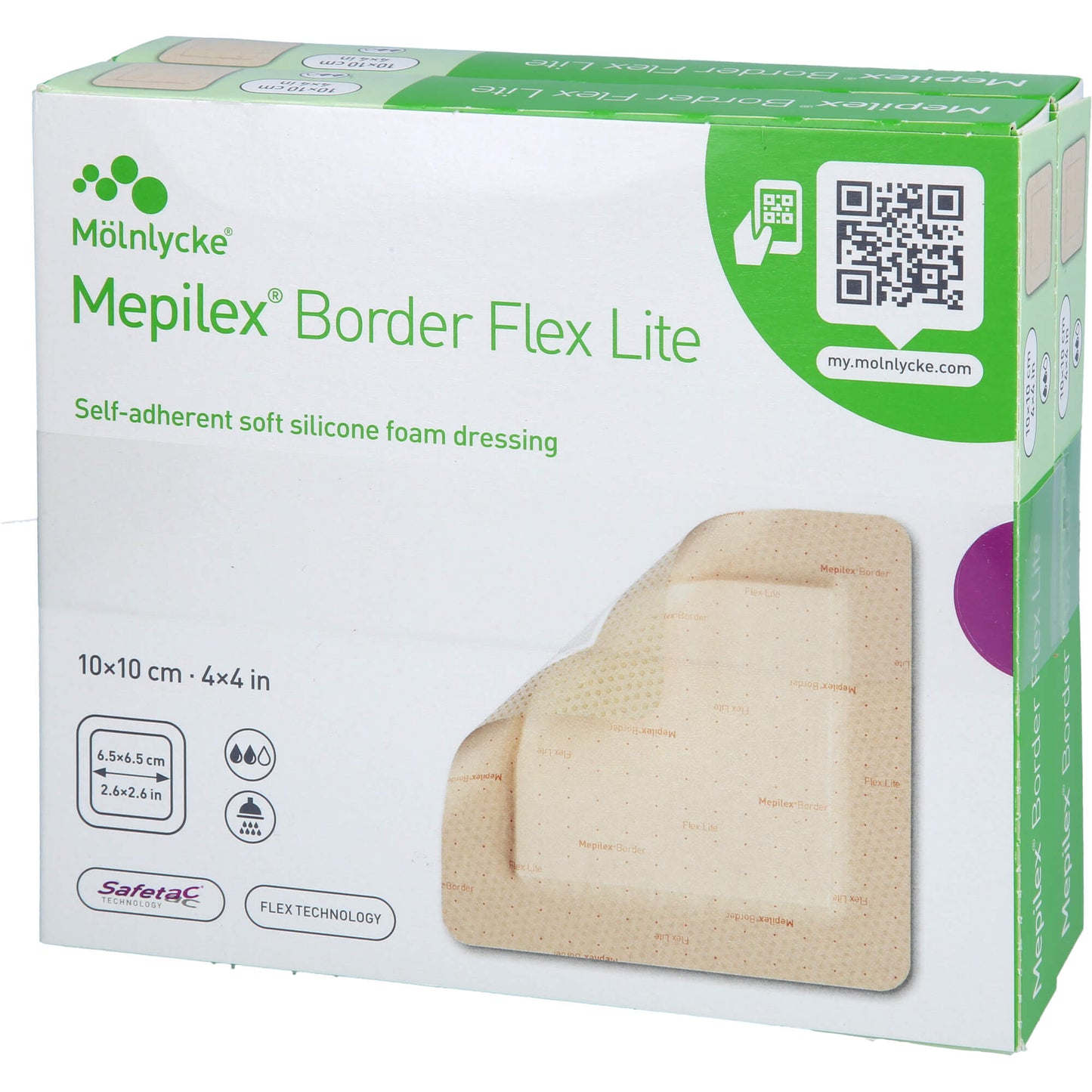 MEPILEX Border Flex Lite Schaumverband 10x10 cm 5 St