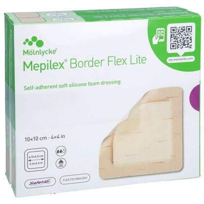 MEPILEX Border Flex Lite Schaumverband 10x10 cm 5 St