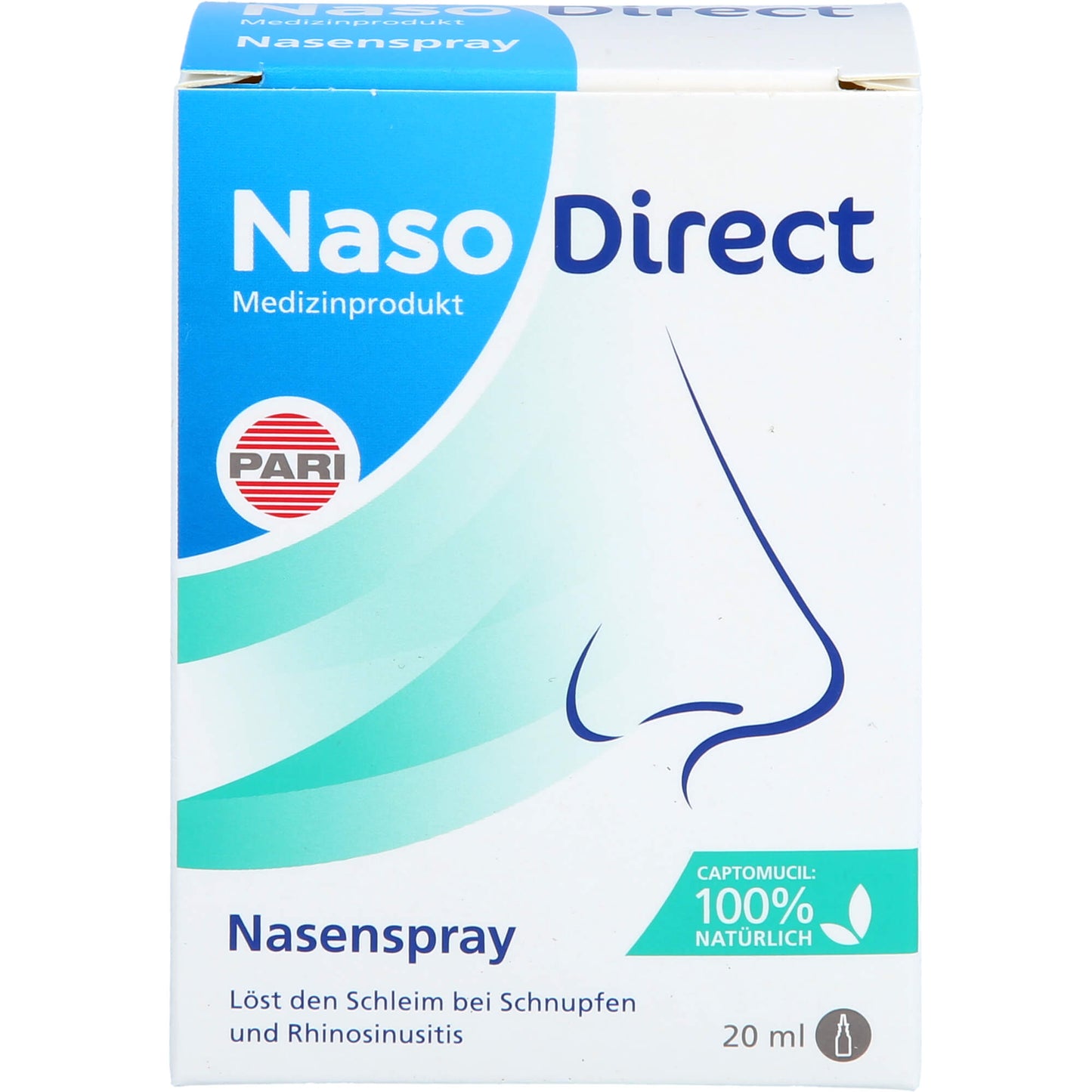 NASODIRECT Nasenspray mit Captomucil 20 ml