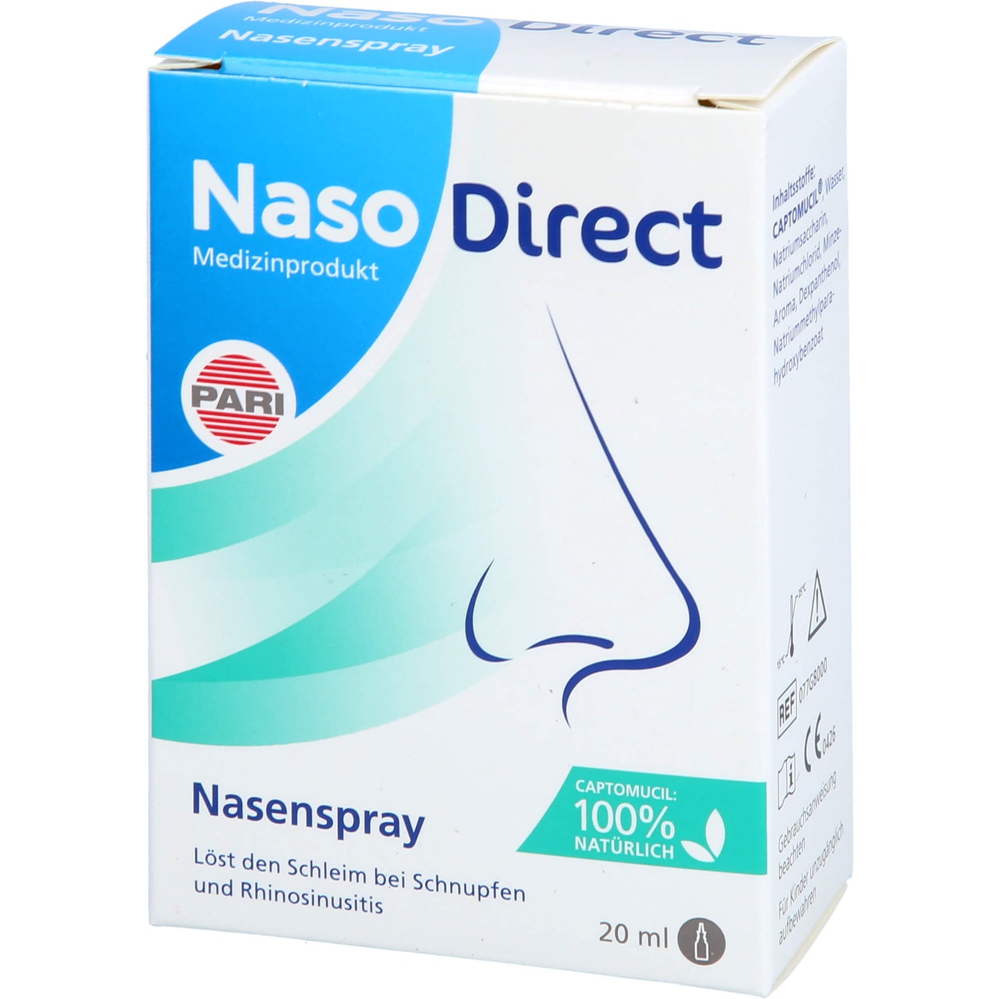NASODIRECT Nasenspray mit Captomucil 20 ml