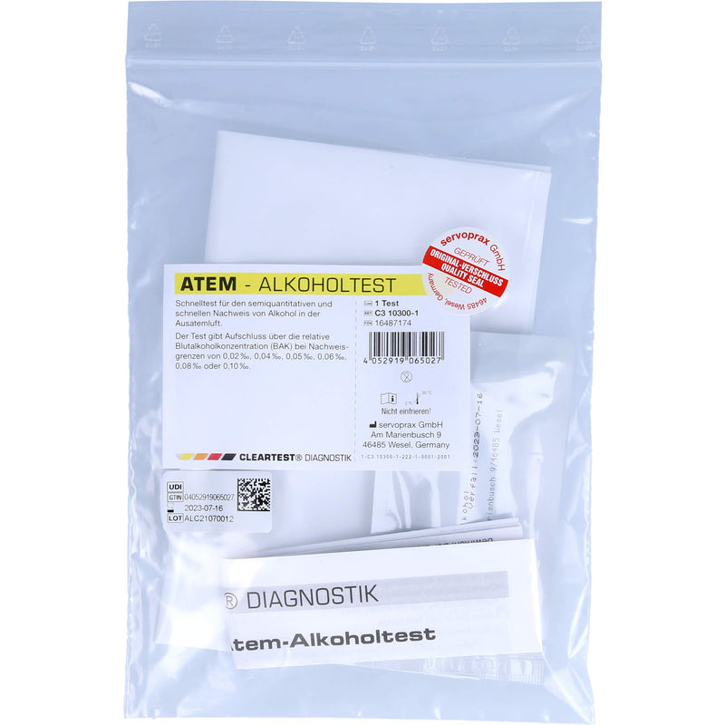 CLEARTEST ATEM ALKOHOLTEST 1 St