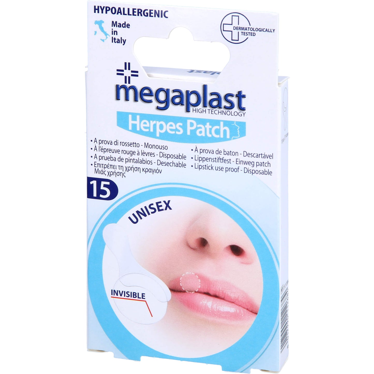 HERPES PATCH 14 mm megaplast 15 St