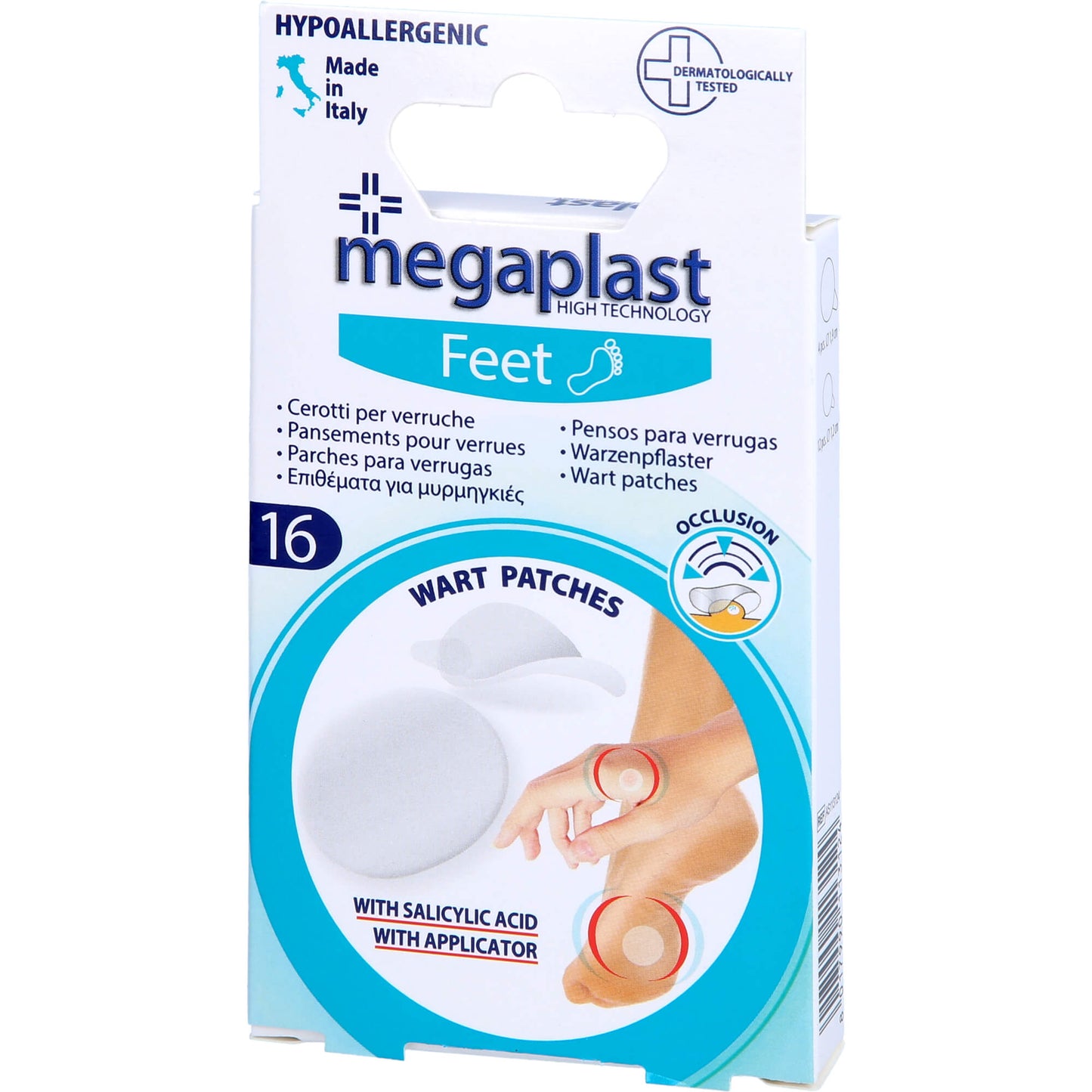 WARZENPFLASTER 2 Größen 1,2 cm+1,9 cm megaplast 16 St