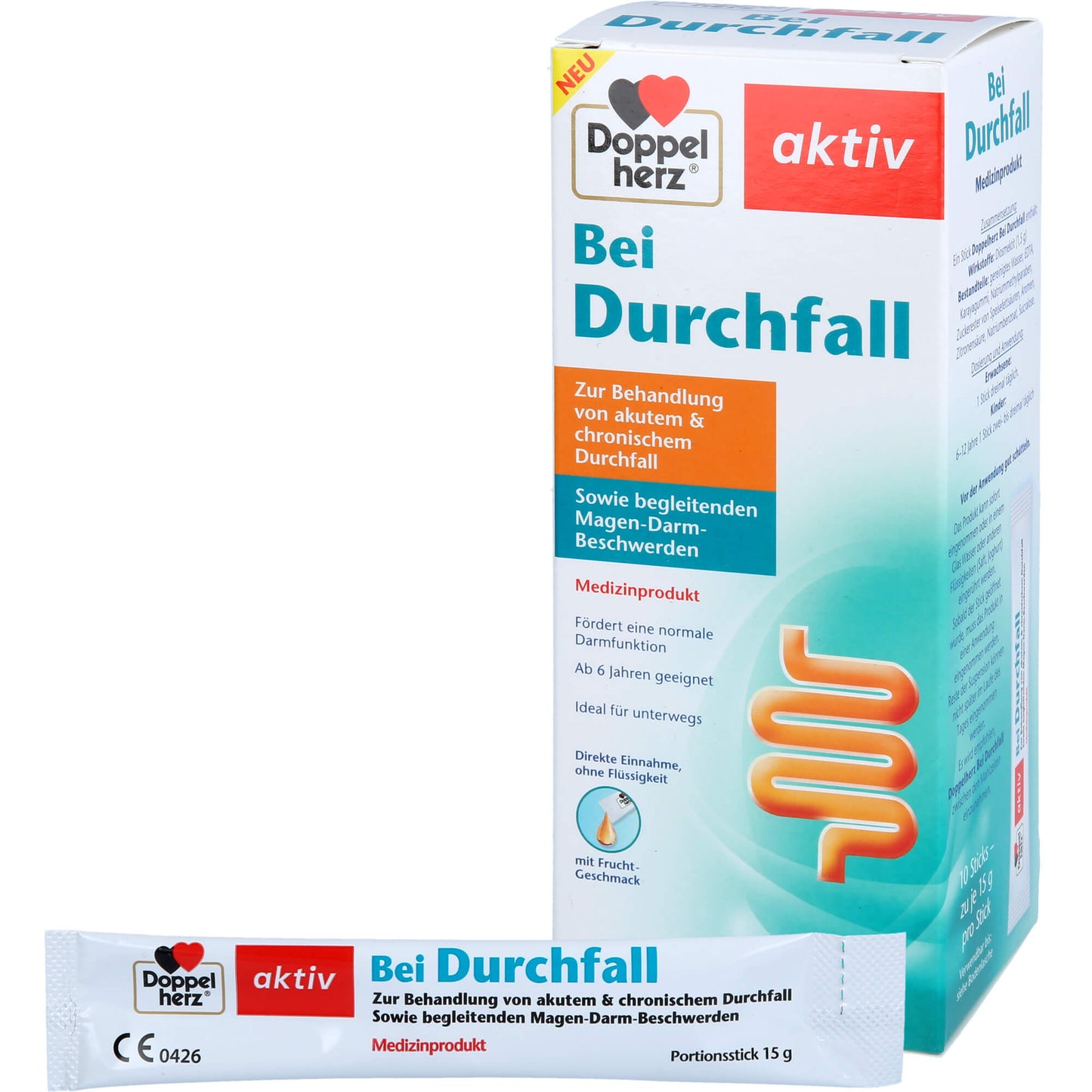DOPPELHERZ Bei Durchfall flüssig Sticks 10 St