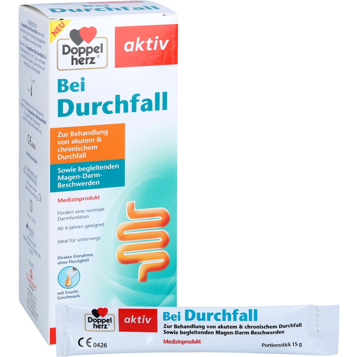 DOPPELHERZ Bei Durchfall flüssig Sticks 10 St