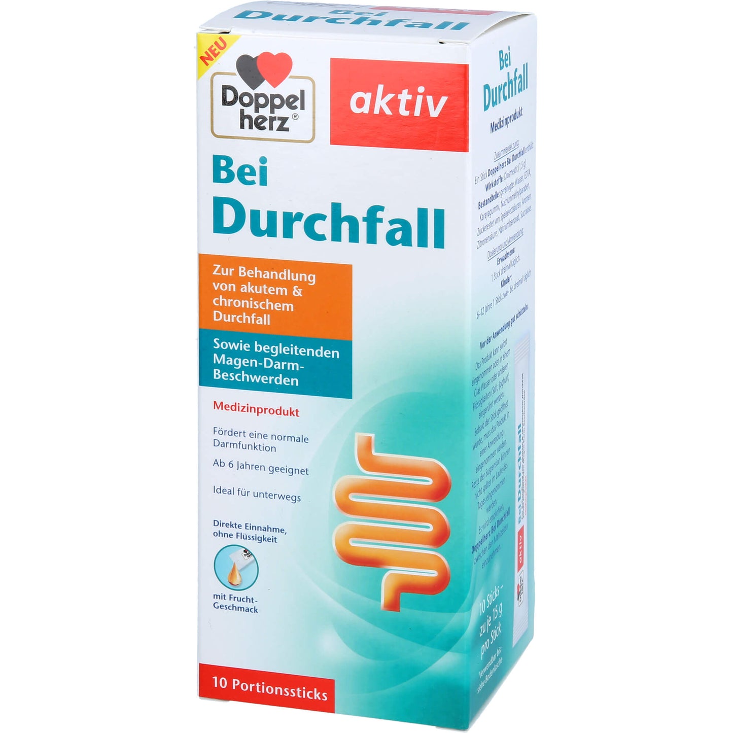DOPPELHERZ Bei Durchfall flüssig Sticks 10 St