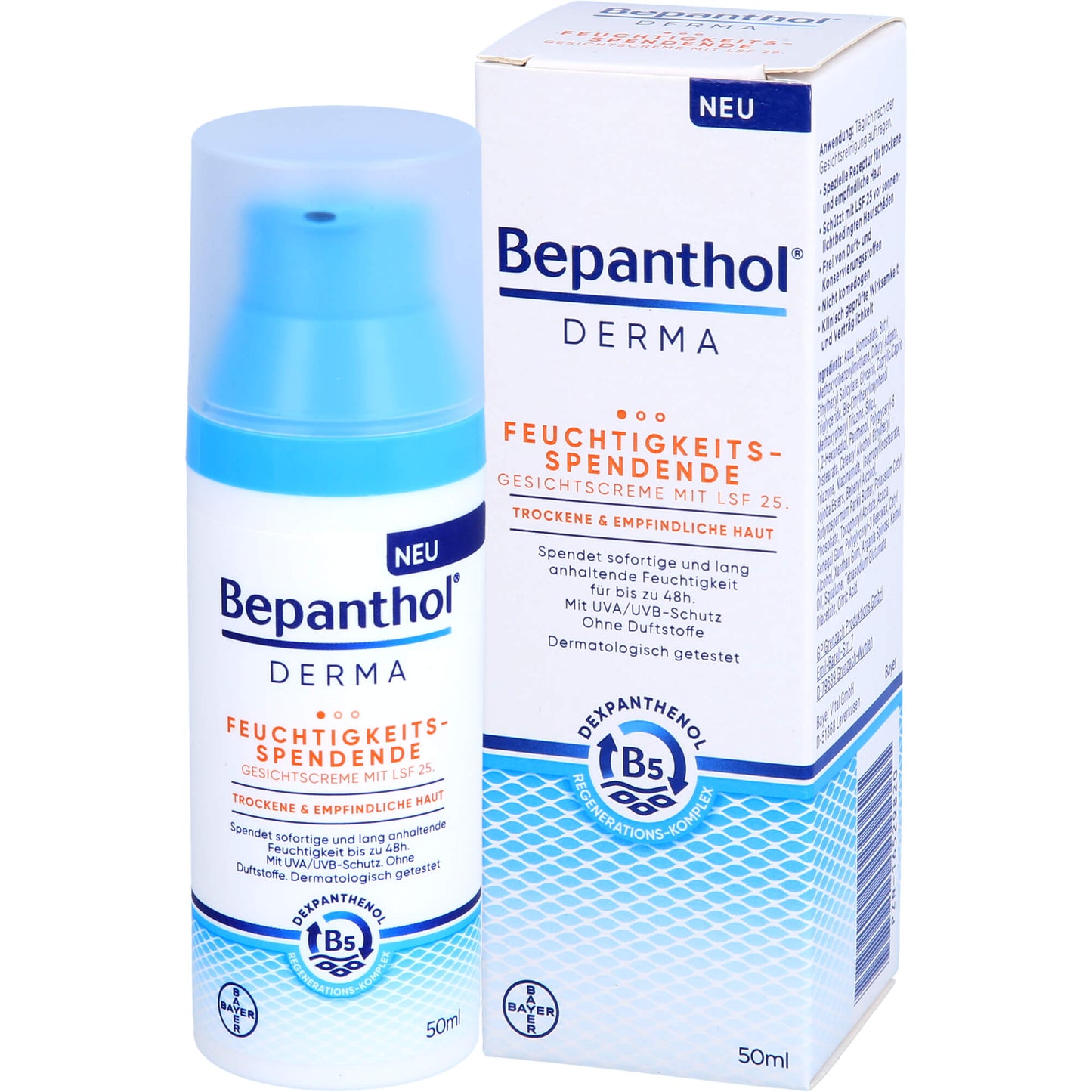BEPANTHOL Derma feuchtigk.spend.Gesichtscre.LSF 25 1X50 ml