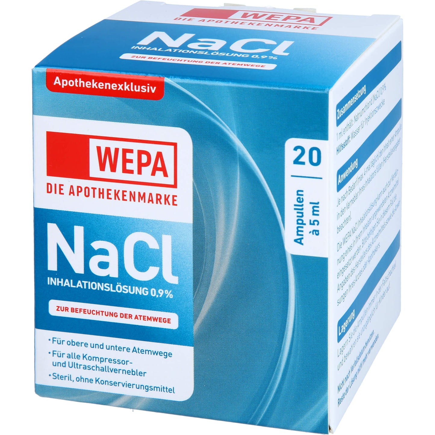 WEPA Inhalationslösung NaCl 0,9% 20X5 ml