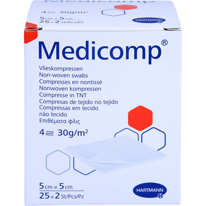 MEDICOMP Vlieskomp.steril 5x5 cm 4fach 25X2 St