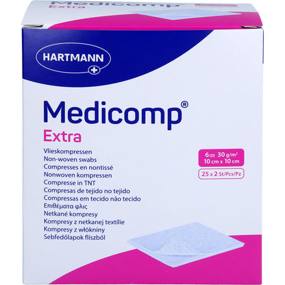 MEDICOMP extra Vlieskomp.steril 10x10 cm 6fach 25X2 St