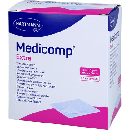 MEDICOMP extra Vlieskomp.steril 10x10 cm 6fach 25X2 St